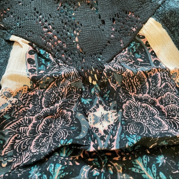 NWT Free People Count Me In Trapeze S Dress BLACK - Picture 9 of 10